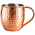 Caneca Moscow 500ml Aço Inox Bronze Martelado Casita - Imagem 1
