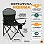 Kit 2 Cadeiras Camping Dobravel Ntk Bolsa Termica Porta Copo - Imagem 6
