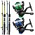 Kit Pesca 2 Varas 1m A 1,80m Kenzu E 2 Molinetes Summer - Imagem 1