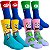 Kit 4 Pares de Meia Divertida Personagens. - Imagem 1