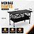 Mesa Dobrável Camping NTK Frade GT 120 Altura Ajustável 50 a 80cm Tampo Alumínio Porta Objetos 120cm - Imagem 2