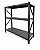 Mini Porta pallet slim 200x183x60 ate 200kg Por Nivel c/ Plano metalico - Imagem 1