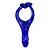 Isca Artificial Soft Gator Frog Azul - Alligator - Imagem 3