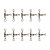 Girador Triplo 6X8 Black Nickel Cartela 10pçs Summer - Imagem 2