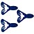 Isca Artificial Soft Swin Frog - Azul Cart.3pçs - Imagem 2