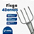 Fisga de Ferro 4.2mm Com 3, 4 e 5 Farpas - Imagem 5