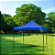 Tenda Gazebo 3x3m Praia Azul Dobrável Sanfonada Kala Pagoda - Imagem 4