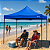 Tenda Gazebo 3x3m Praia Azul Dobrável Sanfonada Kala Pagoda - Imagem 3
