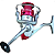 Molinete Harpoon Rosa 3000 3Rol. Deyu - Imagem 2