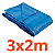 Lona Encerado 100 Micras Polietileno Azul - Imagem 2