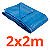 Lona Encerado 100 Micras Polietileno Azul - Imagem 1