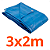 Lona Encerado 100 Micras Polietileno Azul - Imagem 3