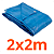 Lona Encerado 100 Micras Polietileno Azul - Imagem 2