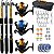 Kit De Pesca Triplo Vara + Molinete + Acessorios Completo - Imagem 1
