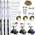 Kit Pesca Completo 3 Varas 1,20m 6 kg 3 Molinetes + Acessórios - Imagem 2