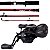 Kit Carretilha Maruri Black Tamba Pro + Vara Tamba 2,4m 80lb - Imagem 1