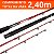 Kit Carretilha Maruri Black Tamba Pro + Vara Tamba 2,4m 80lb - Imagem 3