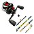 Kit Carretilha LK 200 3Rol Deyu + Vara Carbono 1,68m + Linha Multifilamento - Imagem 9