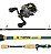Kit Carretilha New Ventura VT10 10Rol Marine + Vara Carbono 1,68m - Imagem 1