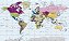 Papel de Parede Mapas - Mapa Mundi - KPMAPA00006 - Vinílico - Imagem 1