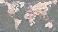 Papel de Parede Mapas - Mapa Mundi - KPMAPA00011 - Vinílico - Imagem 1