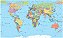 Papel de Parede Mapas - Mapa Mundi - KPMAPA00014 - Vinílico - Imagem 1