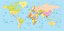 Papel de Parede Mapas - Mapa Mundi - KPMAPA00015 - Vinílico - Imagem 1