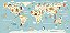 Papel de Parede Mapas Infantis - Infantil - KPMIN008 - Vinílico - Imagem 1