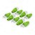Kit 9 Conector Rj45 com Capa Verde - Imagem 1