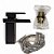 Torneira Preta Lavabo Monocomando Calha Baixa Dc-6006cp - Imagem 3