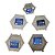 Medidor Espessura Tinta Hexagonal BYK 5-150um Metalico - Imagem 1