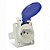 Tomada Embutir para Steck Quasar S8640 2P+T 10A 250V Azul - Imagem 3