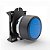 Botão Pulsante Luminoso Giovenzana PPRL4BL Azul 22mm - Imagem 1