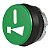 Botão Comando Giovenzana PL005002 Verde Metal 24V - Imagem 1