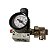 Regulador Pressão Modular P/ Camozzi MD1-R000 com Manômetro - Imagem 1