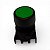 Botão Pulsor 22mm Faceado Verde para Steck PPRN2 - Imagem 1