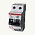 Mini disjuntor termomagnético bipolar 10A S62-C10 2P ABB - Imagem 1