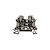 KIt 100 Bloco Terminais de Passagem 2,5mm² 20A 800V 10200000 - Imagem 1