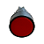 Kit 3 Botão Monobloco Pulso Vermelho Metaltex - Imagem 1
