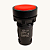 KIT 5 Botão Pulsador 22mm Vermelho Giovenzana - PLMN1.N - Imagem 1