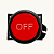 Botao Pulsador Vermelho Giovenzana - PPRN1BL/OFF - Imagem 2