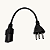 KIT 10 Cabo de Força Tripolar 10A 30cm 250V Conector C13 - Imagem 1