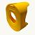 Proteção Guarda Alta para Botão de Emergência 22mm Amarelo - Imagem 1