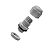 Kit 5 Prensa Cabo Curto PG9 Metaltex - CH-PG9-9-C - Imagem 2