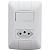 Tomada com Interruptor 20A + Tecla 6A Linha Aria Tramontina - Imagem 2