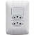 Conjunto Embutir Modular 1 Interruptor + 2 Tomadas Aria 10A - Imagem 2