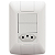 Conjunto Embutir Modular 2 Interruptores + Tomada 10A - Imagem 2