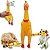 Frango Galinha De Borracha Para Morder Brinquedo Pet Cães G - Imagem 4
