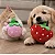 Brinquedo Pelucia Morango para Cães c/ apito 10cm - Imagem 2
