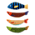 Brinquedo Pelucia Peixe Diversos para Cães c/ apito 10cm - Imagem 1